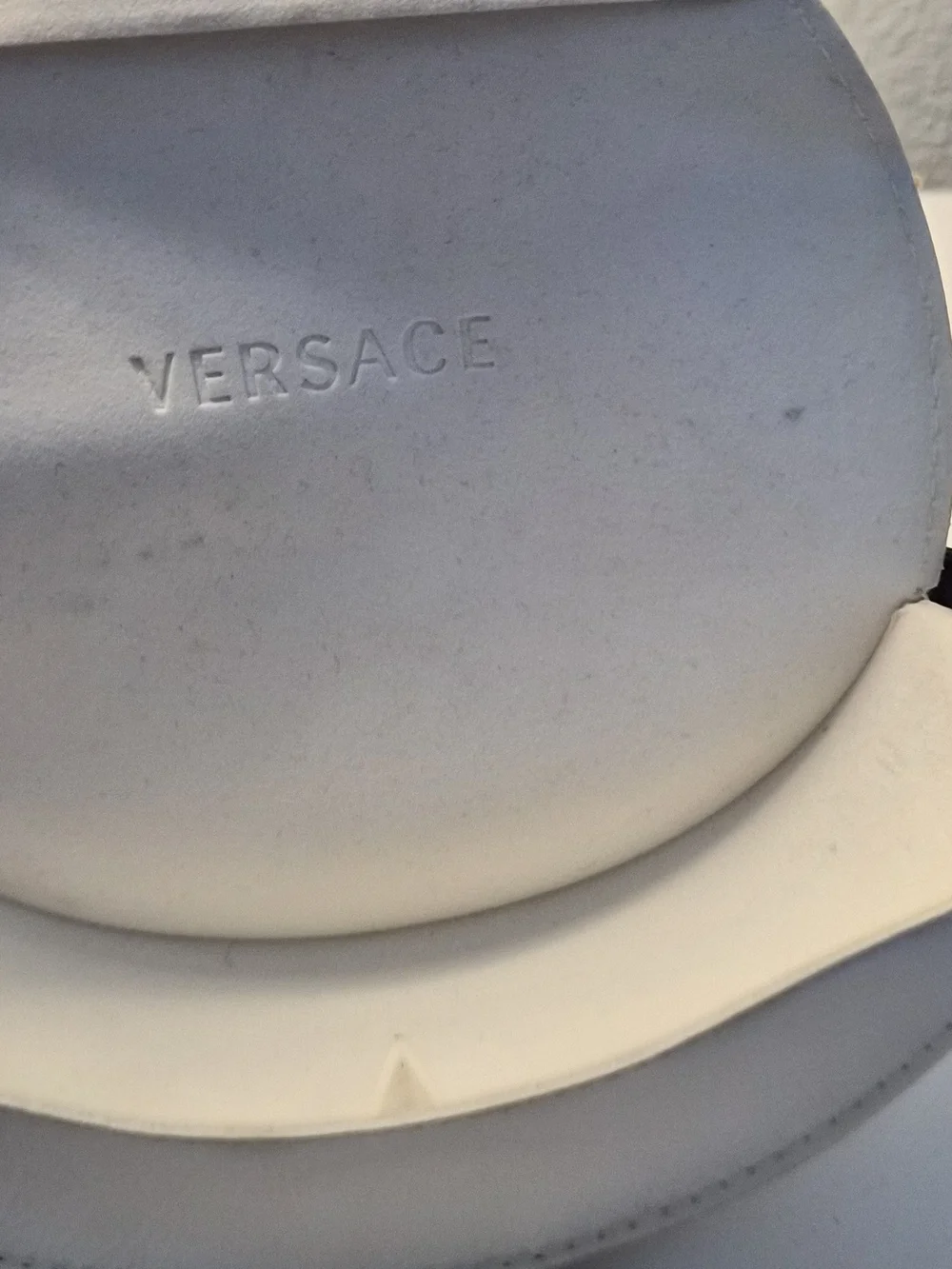 Early 2000s Versace Women's Y2K Dark Brown Sunglasses with case MOD. 4132-B
